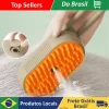 Escova elétrica a vapor para cães e gatos.